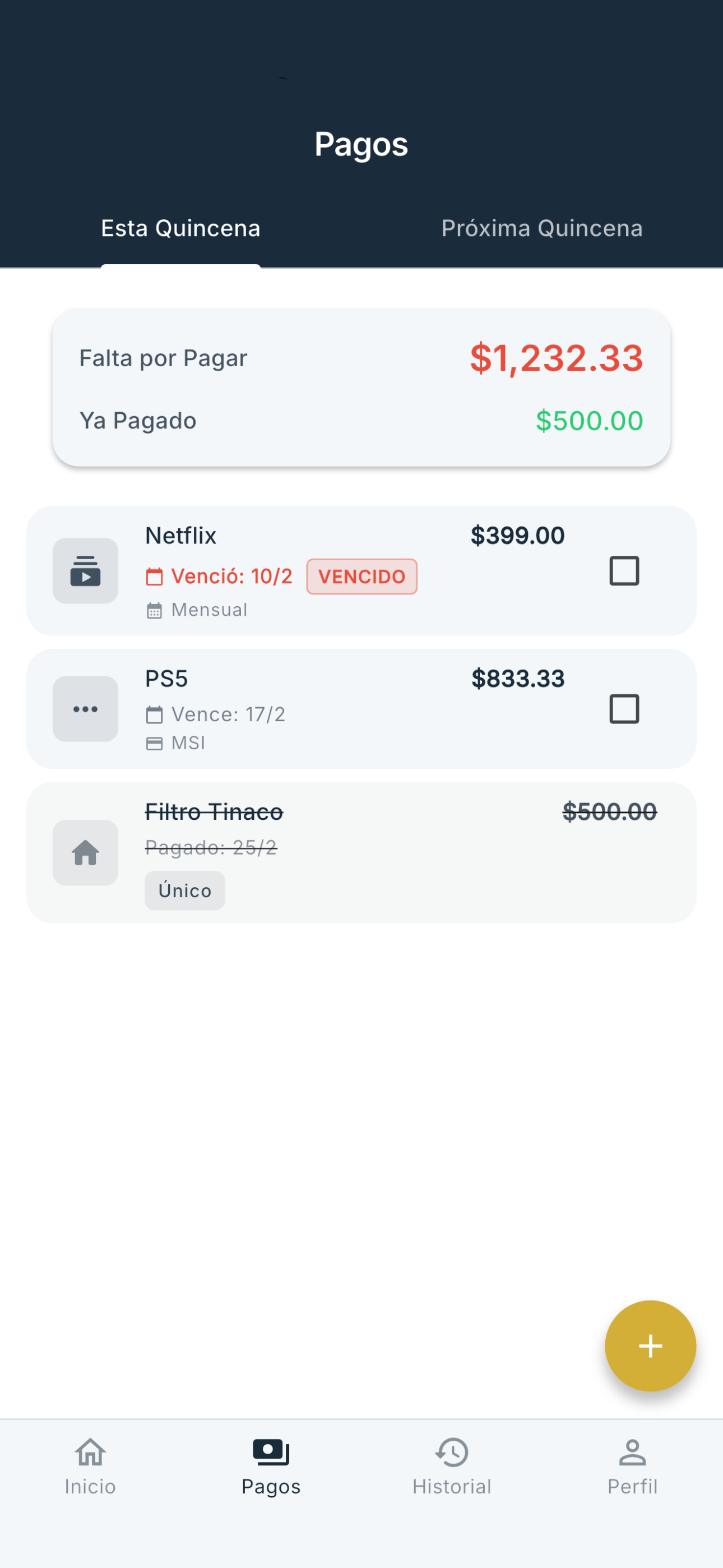 Vesta: Financial Peace Mind